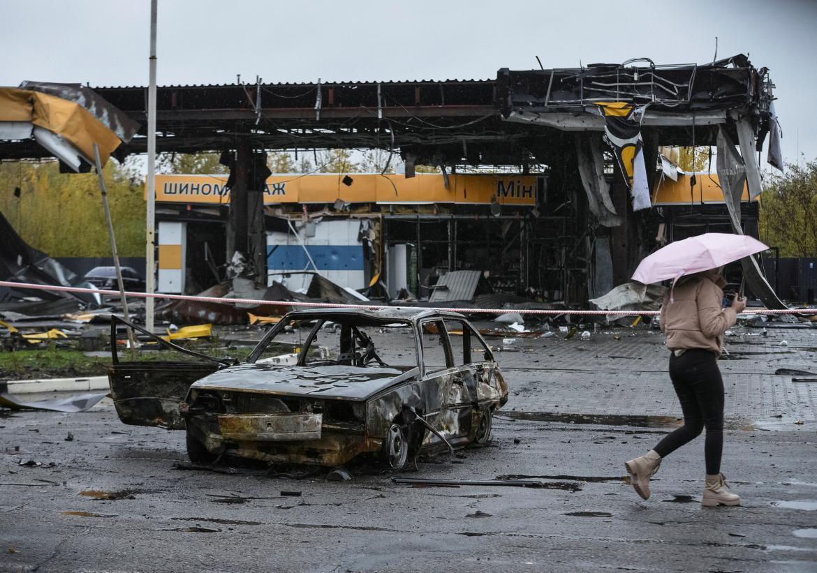 Ataque ruso a una gasolinera_Reuters