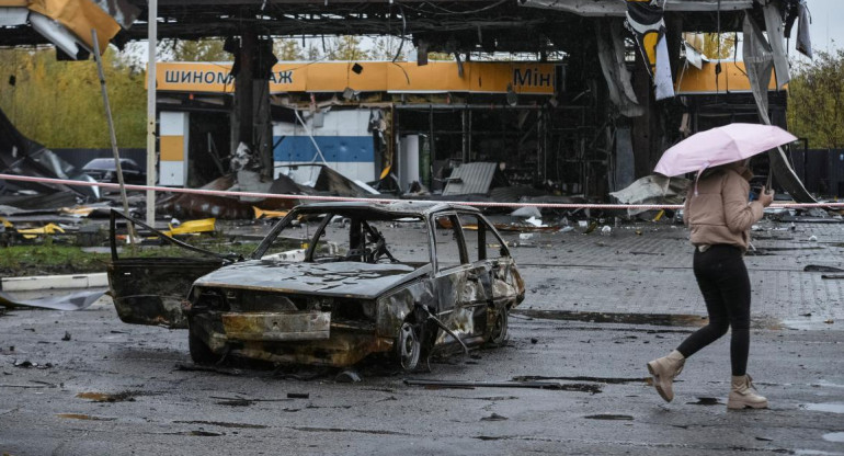 Ataque ruso a una gasolinera_Reuters