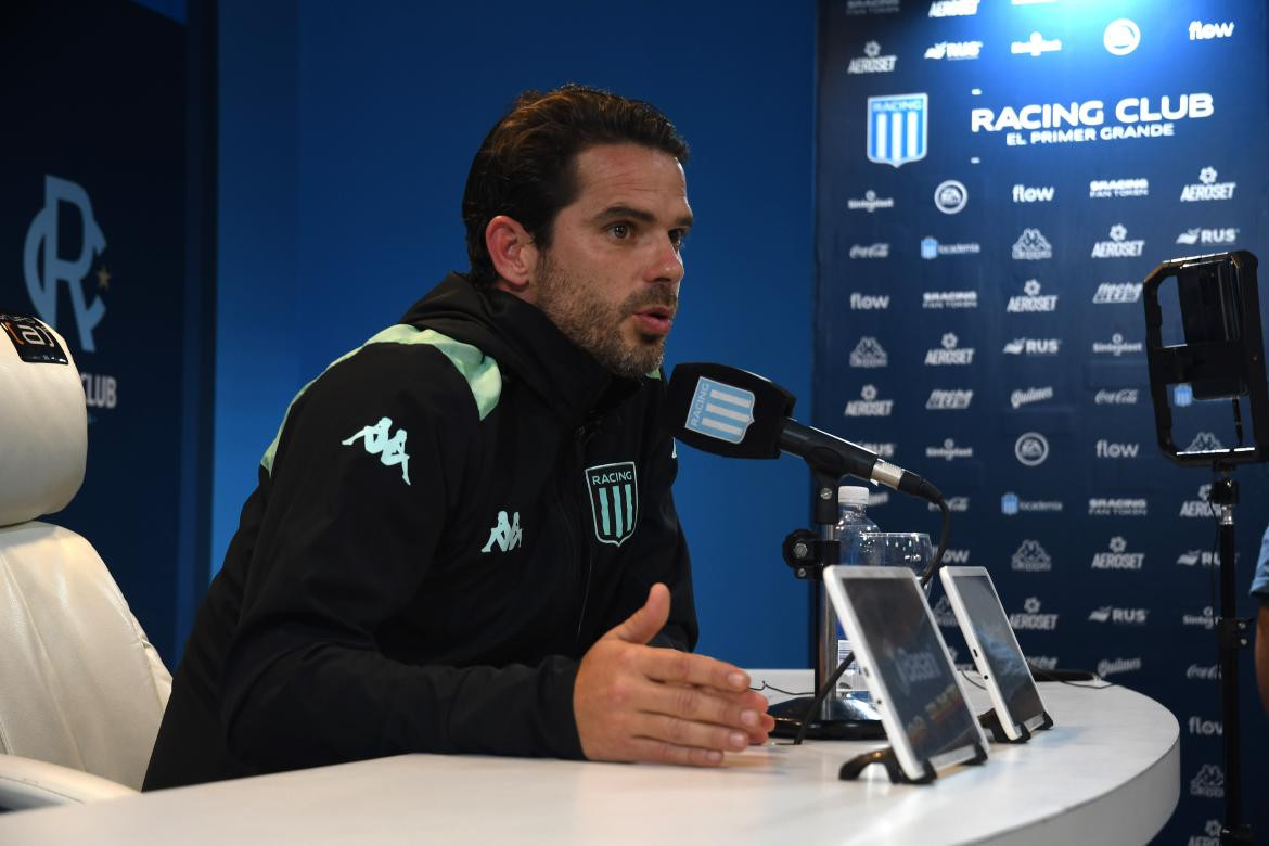 Fernando Gago, técnico de Racing. Foto: Télam