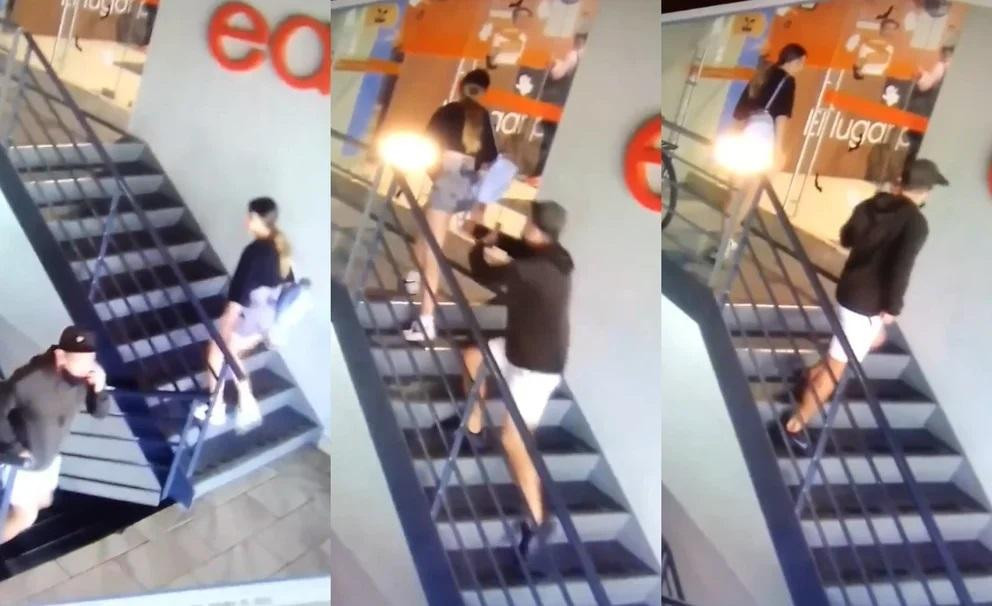 Ataque a una joven con una droga en jeringa en México. Foto: Captura de video.