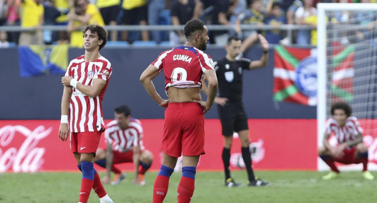 Atlético de Madrid vs Cádiz. Foto: EFE