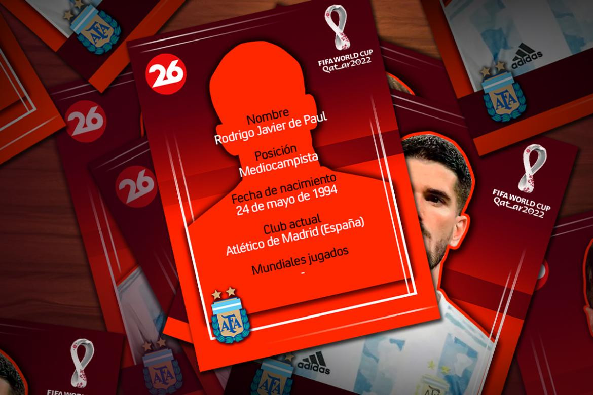 Mundial Qatar 2022, Canal 26, perfil, Rodrigo de Paul