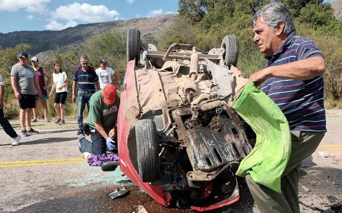 Accidente en Altas Cumbres. Foto: Gentileza de Cadena3