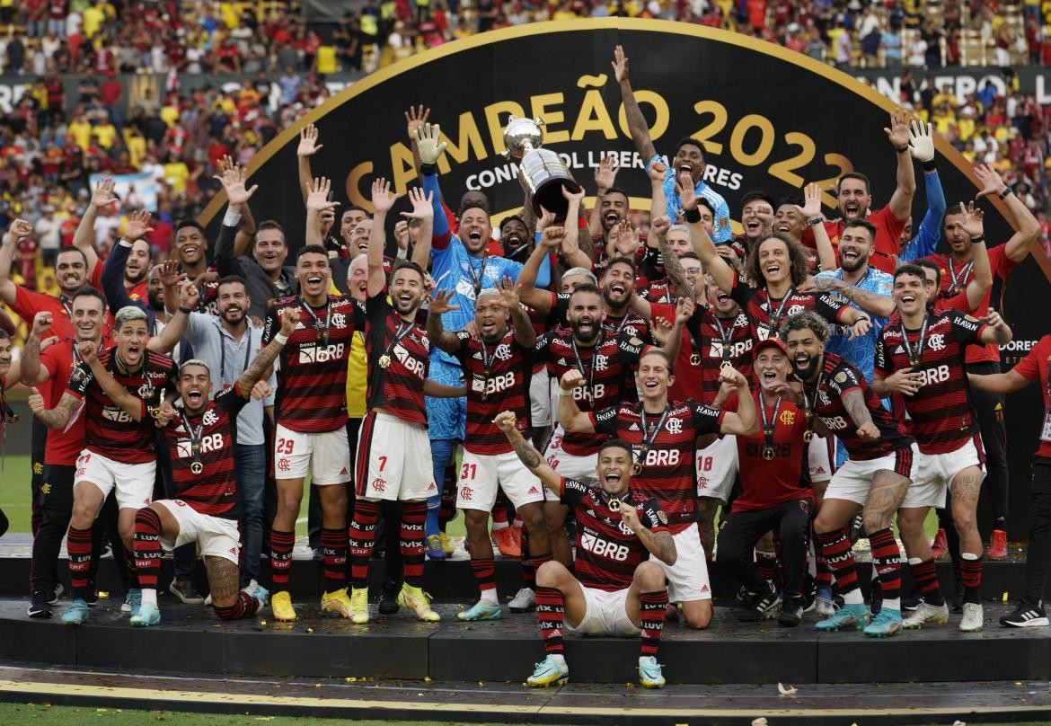 Flamengo campeón de la Copa Libertadores 2022. Foto: Reuters.