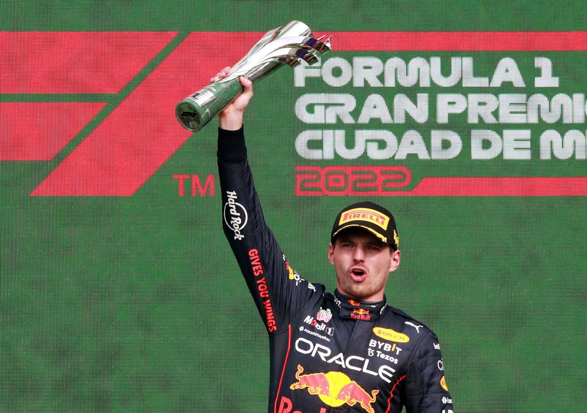 Max Verstappen triunfó en el Gran Premio de México. Foto: Reuters.