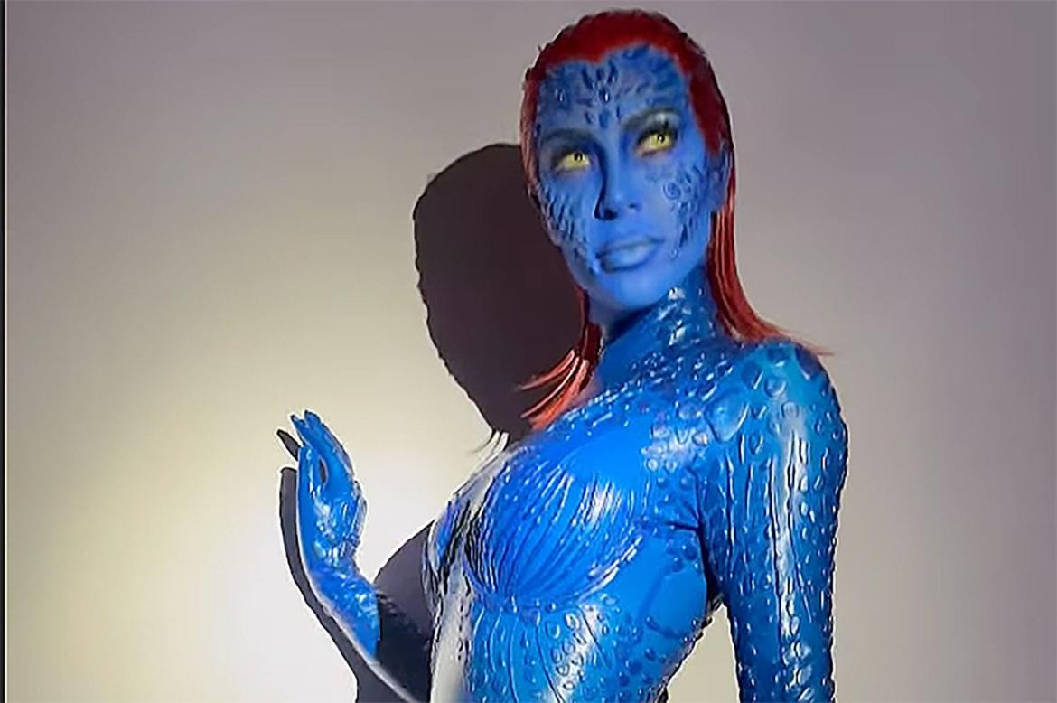 Kim Kardashian de Mystique. Foto: Instagram.