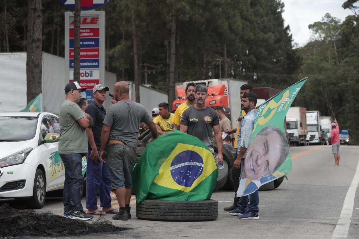 Las manifestaciones en apoyo a Jair Bolsonaro en Brasil. Foto: EFE.