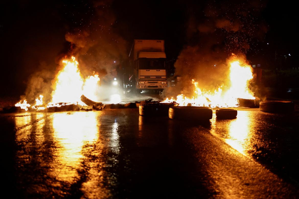 Bloqueos de camioneros en Brasil_Reuters