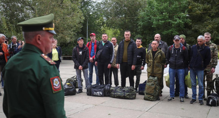Reservistas rusos en la movilización parcial_Reuters