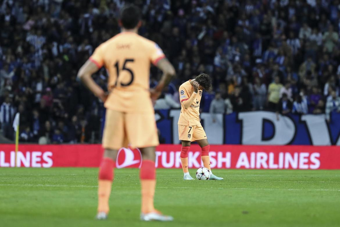 Atlético Madrid vs Porto, Champions League. Foto: EFE