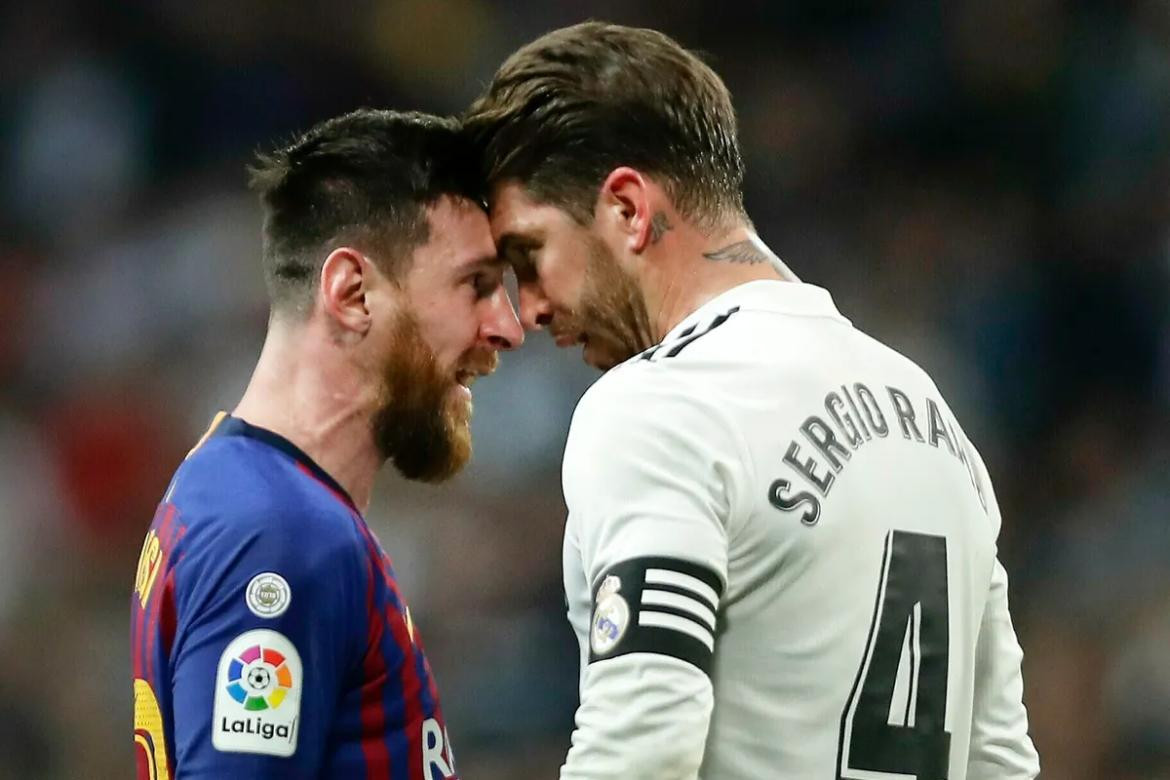Sergio Ramos y Lionel Messi. Foto: REUTERS