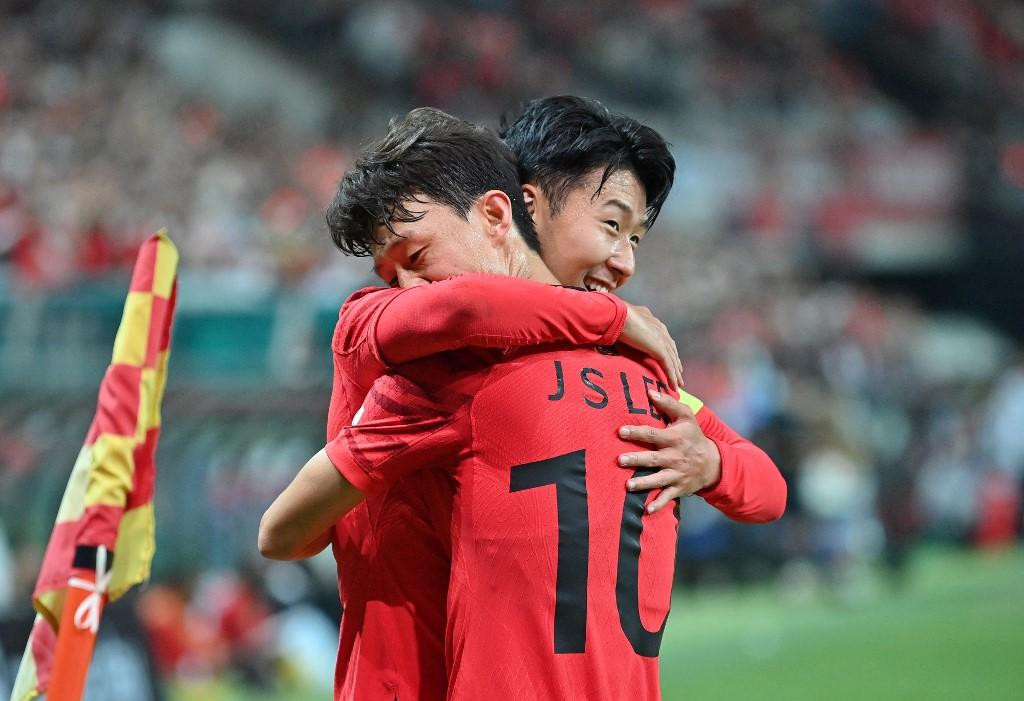 Selección de Corea del Sur. Foto: Telam.