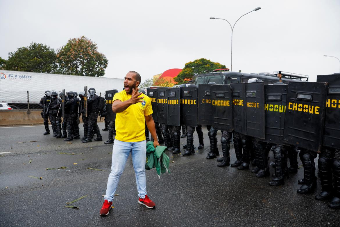 Protestas en Brasil tras elecciones. Foto: REUTERS