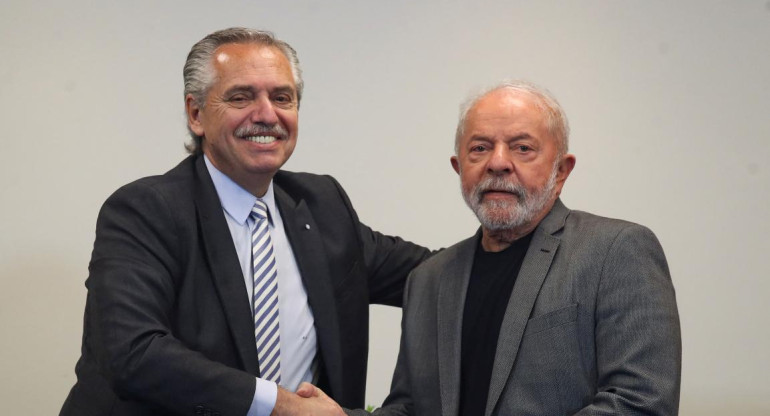 Alberto Fernández y Lula. Foto: REUTERS