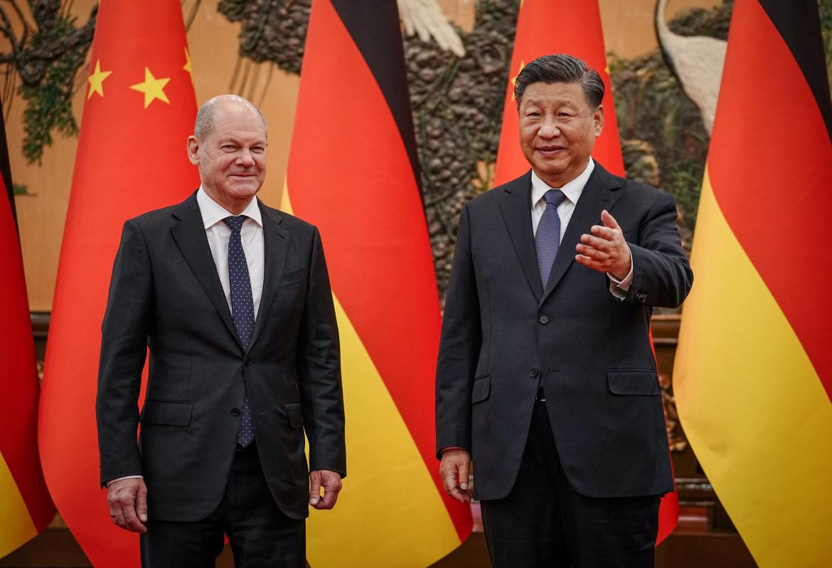 Scholz Xi jinping foto Reuters