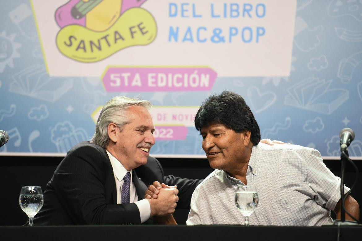 Evo Morales y Alberto Fernández_Foto NA