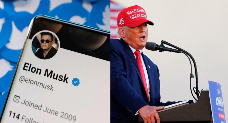 Elon Musk, Twitter y Donald Trump, fotos Reuters