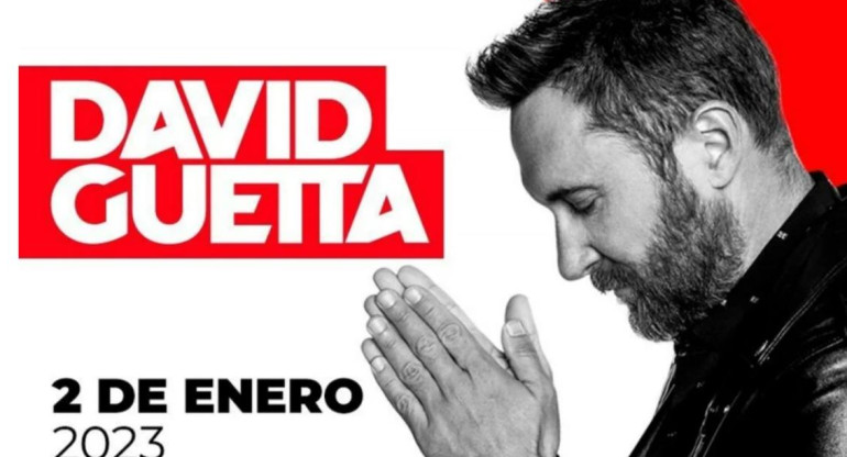 David Guetta se presenta en Uruguay. Foto: NA.