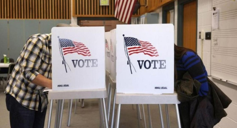 Votación en Estados Unidos. Foto: REUTERS