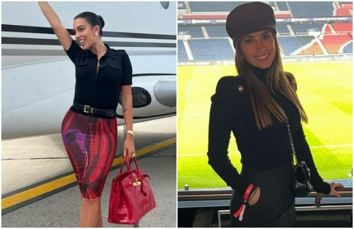 Georgina Rodriguez y Antonela Roccuzzo. Fotos: Instagram/georginagio - antonelaroccuzzo