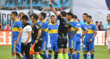 Expulsados en la final del Trofeo de Campeones entre Boca y Racing. Foto: Telam.