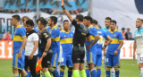 Expulsados en la final del Trofeo de Campeones entre Boca y Racing. Foto: Telam.