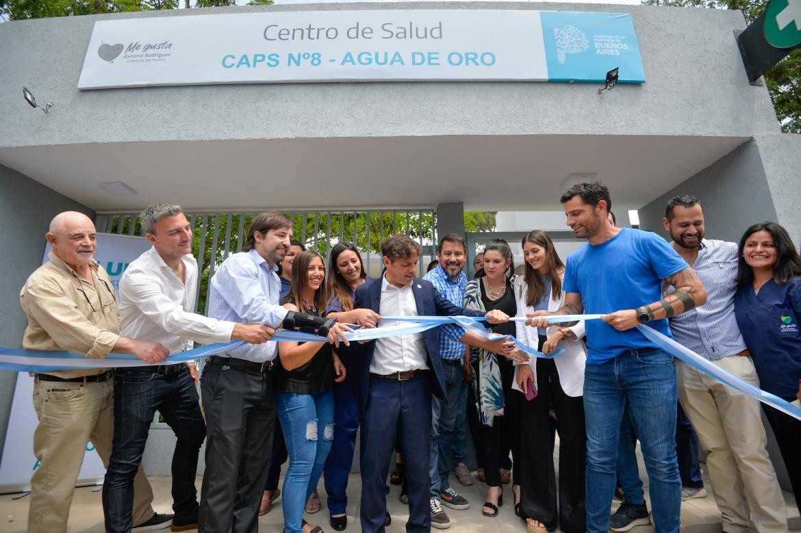 Axel Kicillof inauguró cuatro Centros de Atención Primaria en un solo día. Foto: Telam