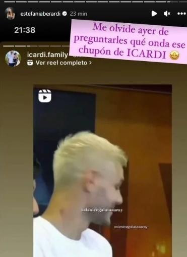 Historia de Estefanía Berardi en Instagram