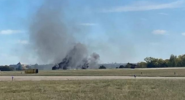 Choque de aviones en Dallas. Foto: NA