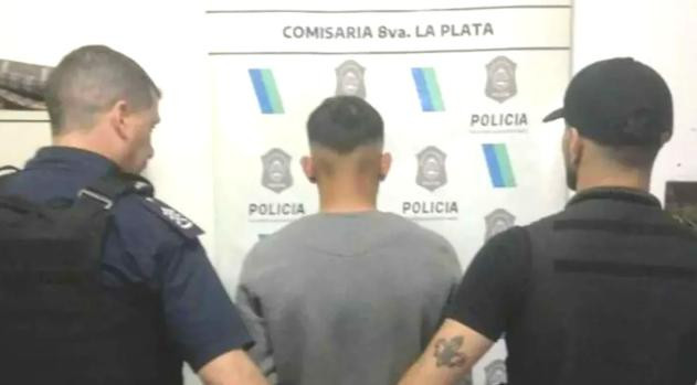 El asesino de 17 años que apuñaló a su cuñado en La Plata. Foto: Comisaría 8va La Plata