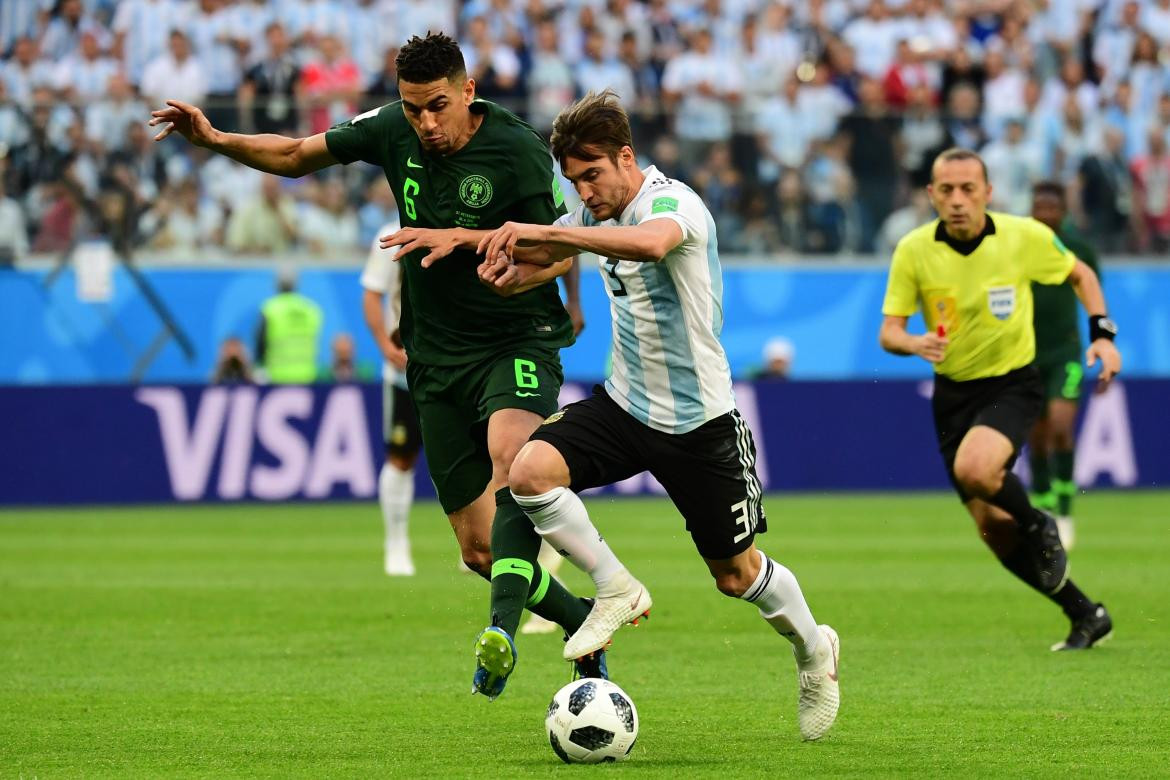 Nicolás Tagliafico en el Mundial de Rusia 2018. Foto: NA.