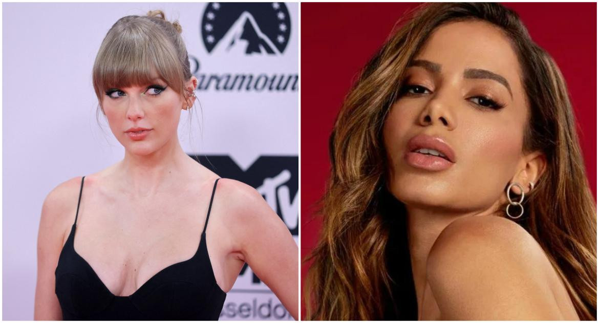 Taylor Swift y Anitta. Fotos: Reuters - archivo.