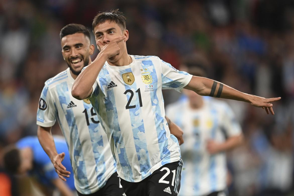 Paulo Dybala en la Selección Argentina. Foto: NA.