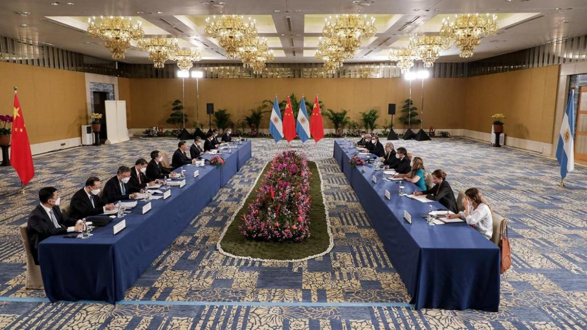 Alberto Fernández y Xi Jinping, foto Presidencia