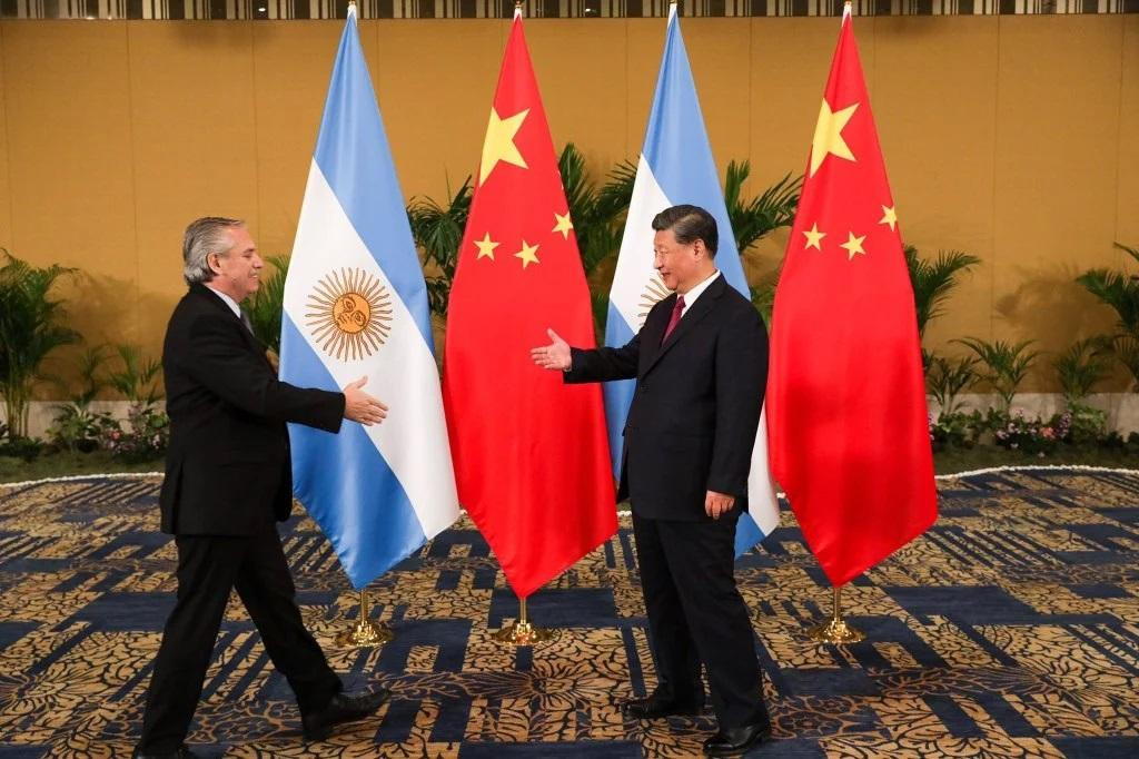 Alberto Fernández y Xi Jinping, foto Presidencia