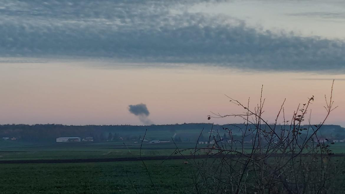 Ataque cerca de la frontera entre Ucrania y Polonia. Foto: REUTERS.