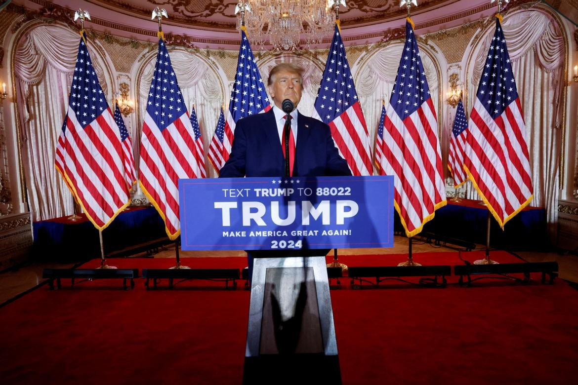 Anuncio de Donald Trump, Estados Unidos. Foto: REUTERS