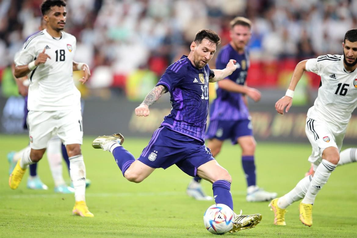 Amistoso Selección Argentina vs. Emiratos árabes, Messi, EFE	