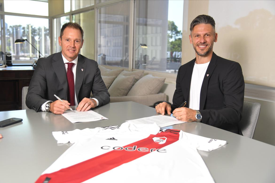 Martín Demichelis, River. Foto: Twitter @RiverPlate