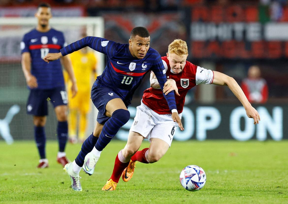 Kylian Mbappé en la Selección de Francia. Foto: Reuters.