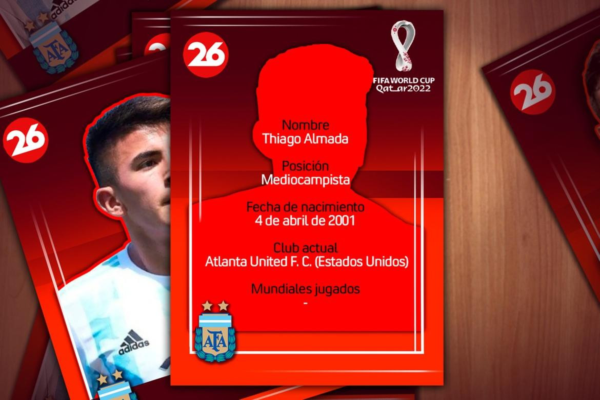 Mundial Qatar 2022, Canal 26, perfil, Thiago Almada 2