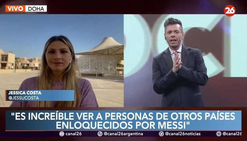 Jessica estudia en la Universidad de Qatar y es la única argentina que vive donde se entrena Messi	