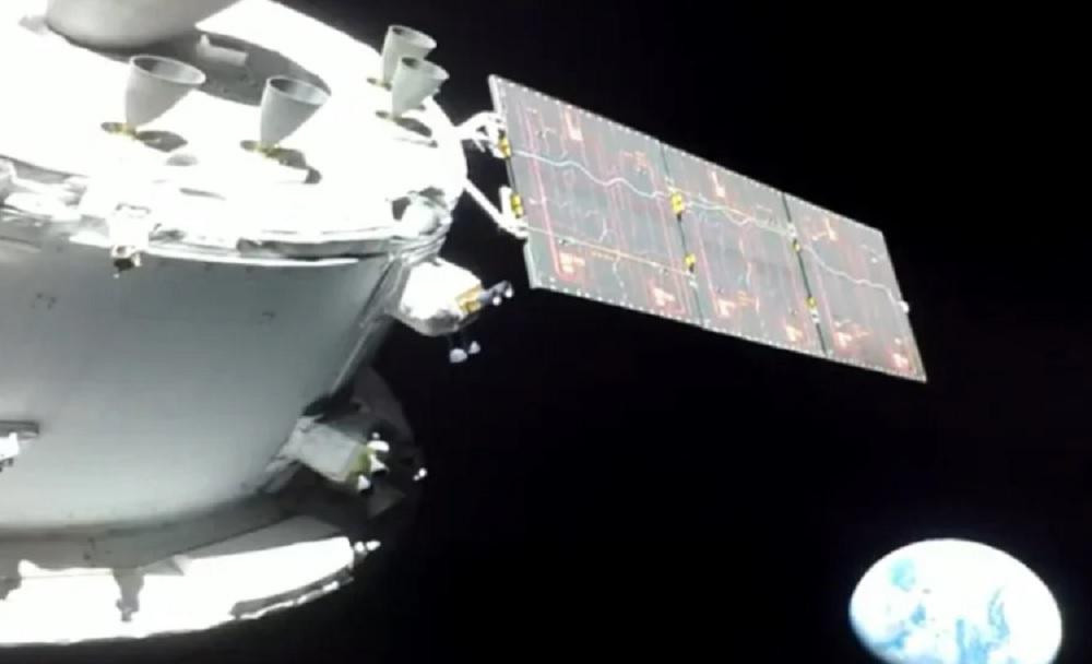 Imagen captada por Orion en la misión Artemis I.