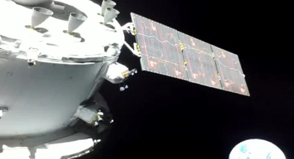 Imagen captada por Orion en la misión Artemis I.