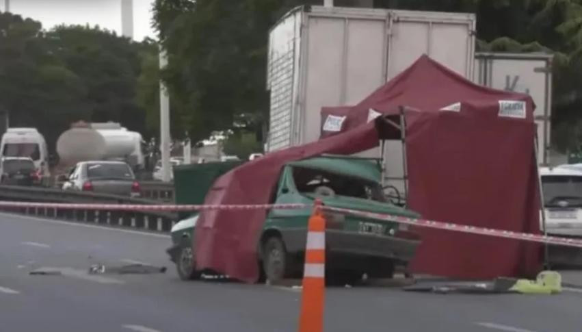 Accidente de tránsito fatal en la General Paz. Foto: NA.