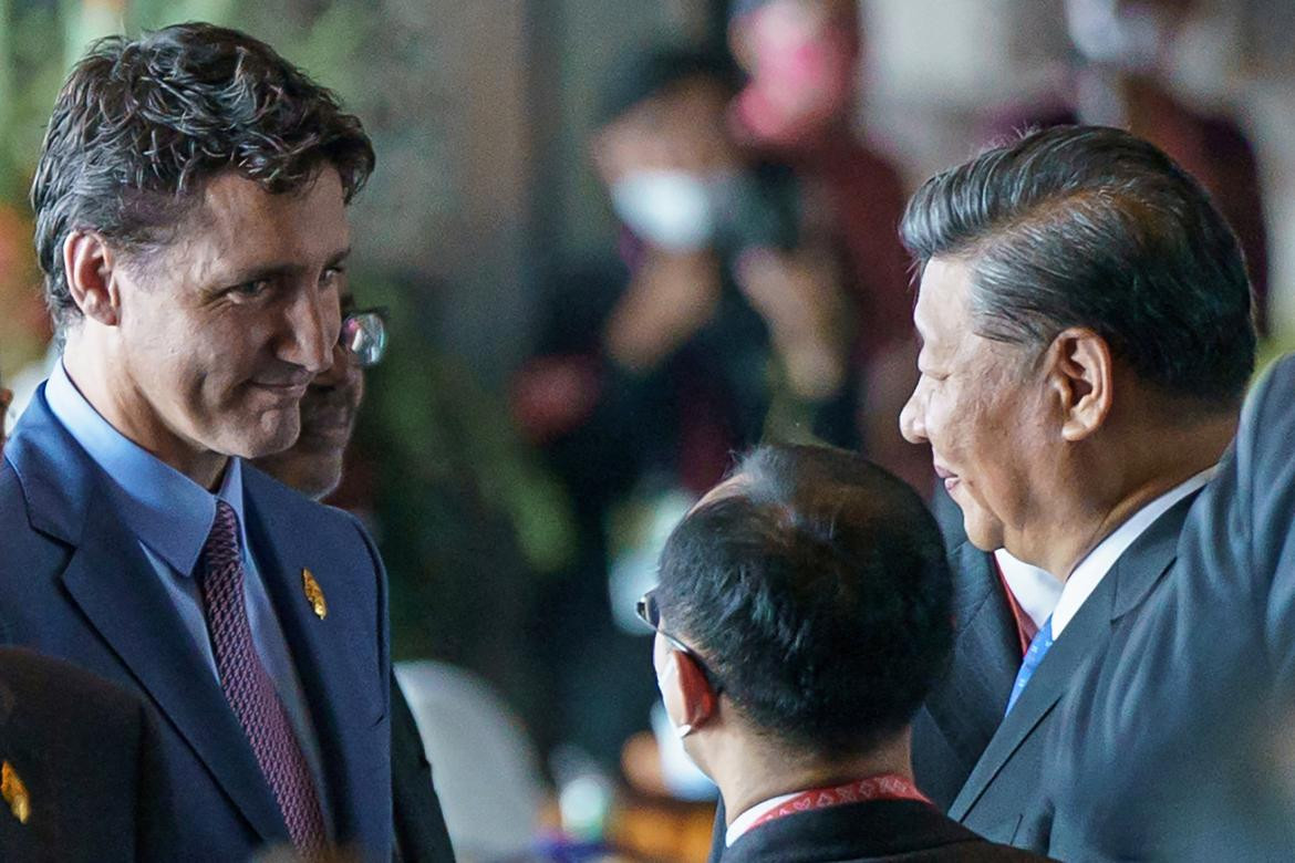 Trudeau Canadá en la cumbre del g20 2022 junto xi jinping_foto Reuters