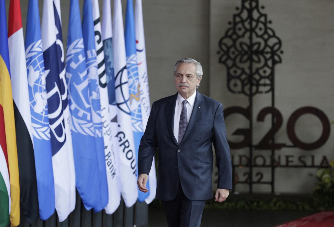 Alberto Fernández en Cumbre del G20 Foto Reuters