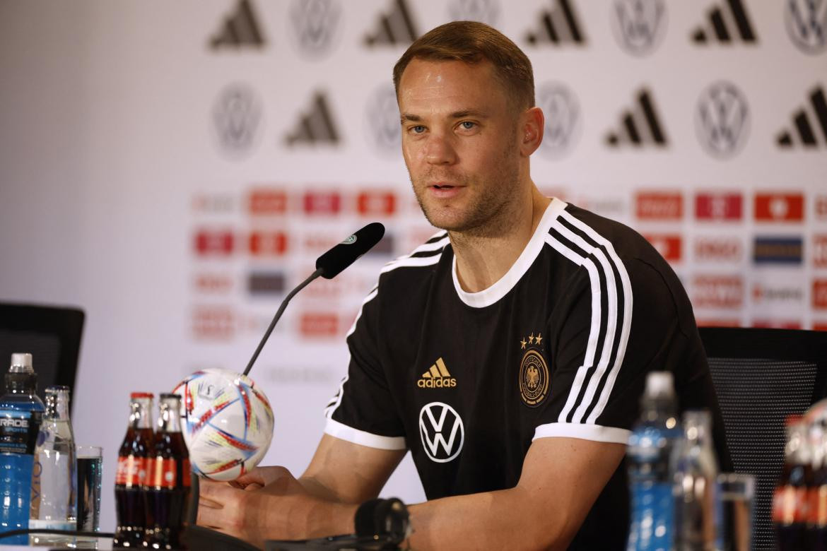 Manuel Neuer; conferencia de prensa de Alemania. Foto: Reuters.