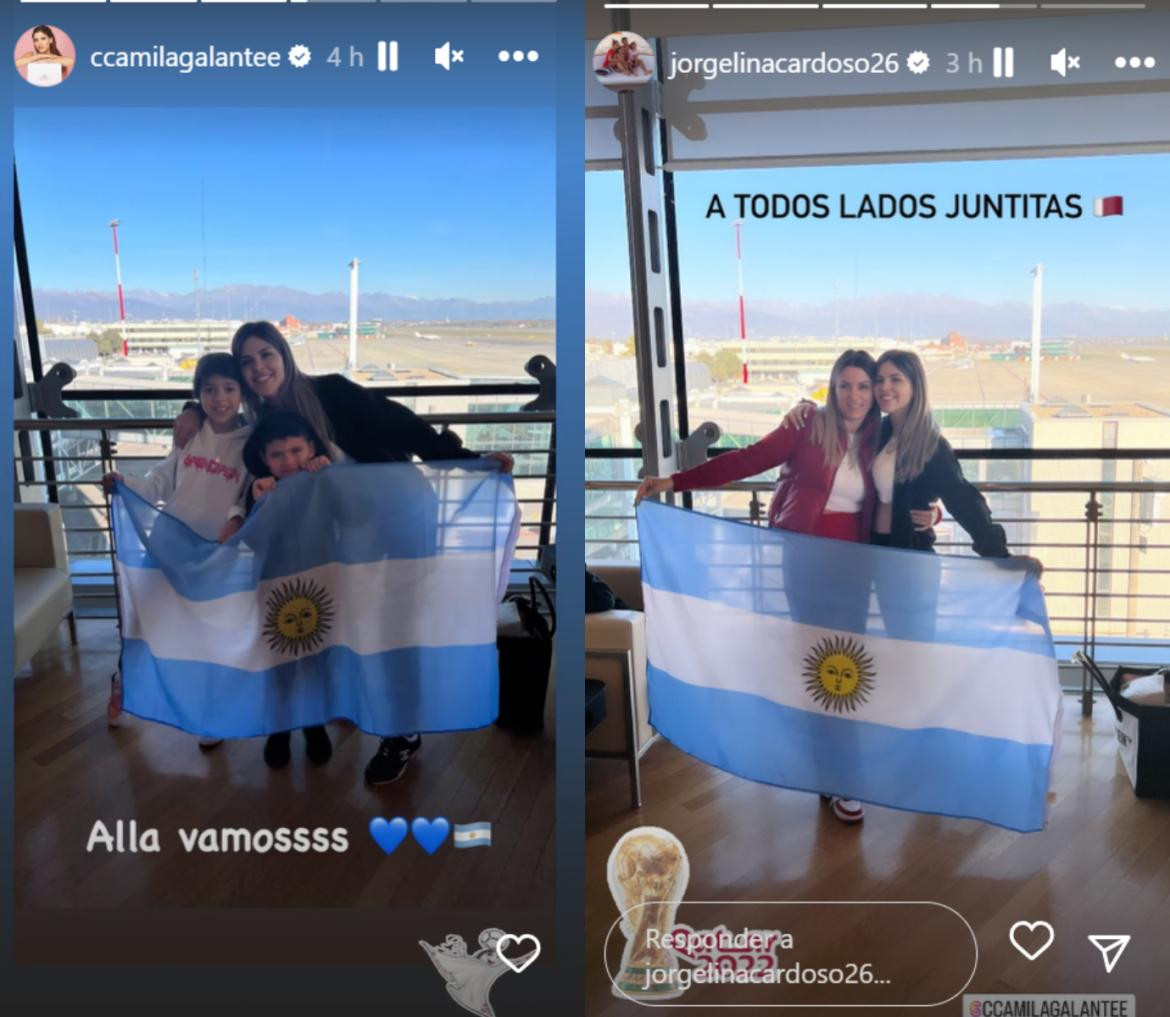 Camila Galante, esposa de Paredes, ya va en camino a Qatar. Fotos: Instagram.