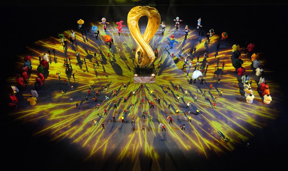 Fiesta inauguración del Mundial Qatar 2022. Foto: Reuters.
